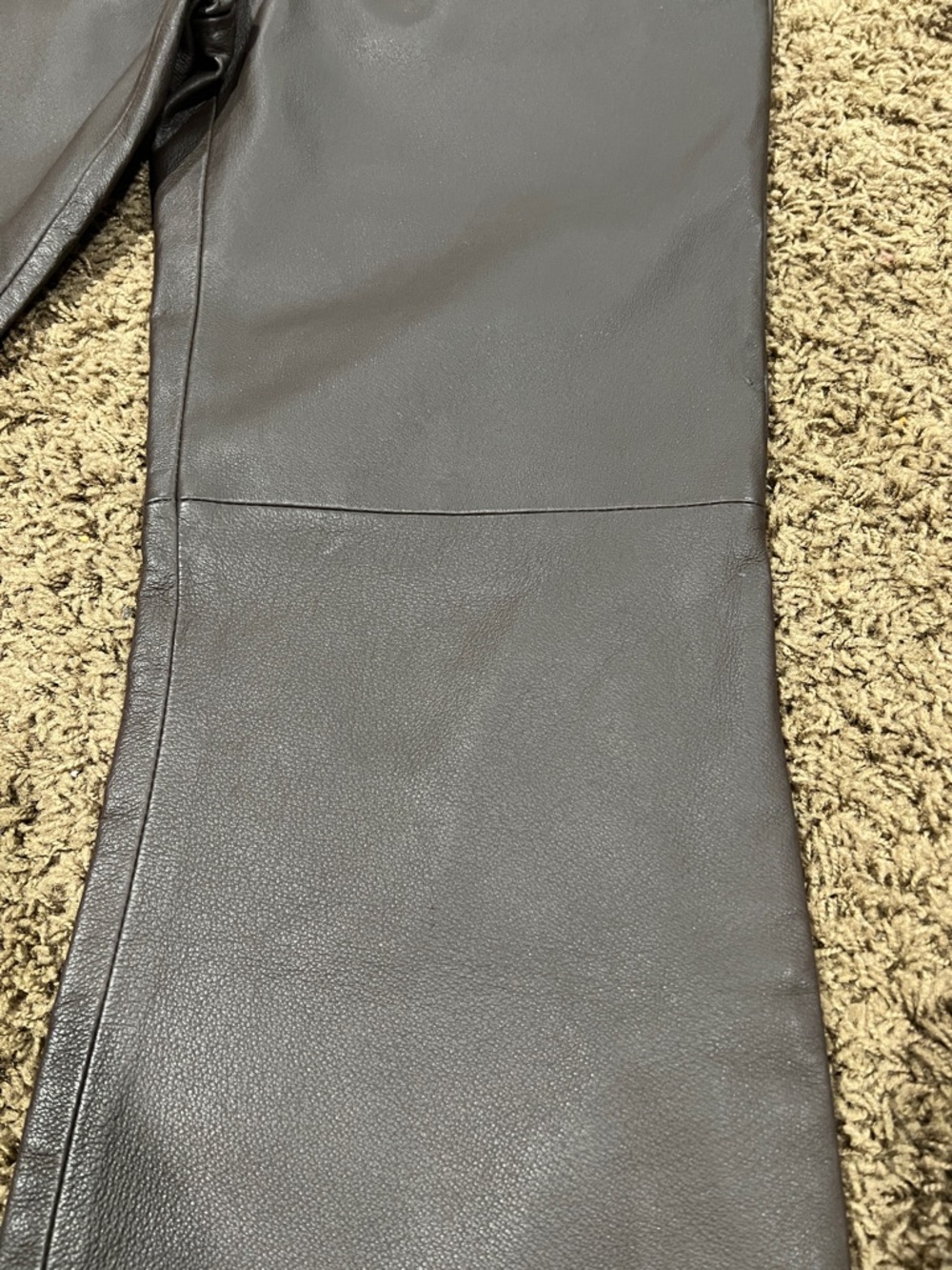 Newport News Jeanology vintage 90’s Brown Leather lined Bootcut Pants size 6 - Picture 4 of 11